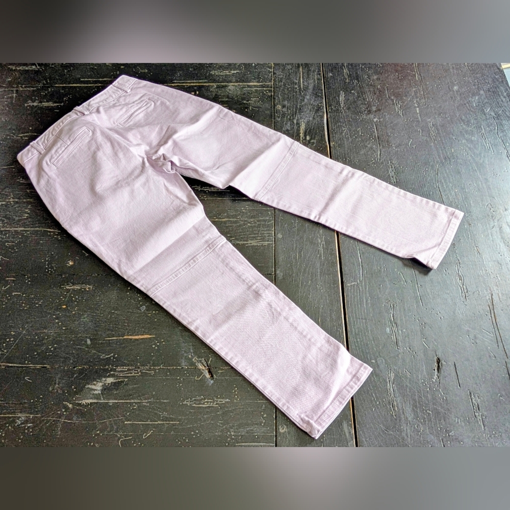 Banana Republic Women's Sloan Lt Pink Jeans 2000s Preppy Chic Size 4 Petite - Picture 6 of 9